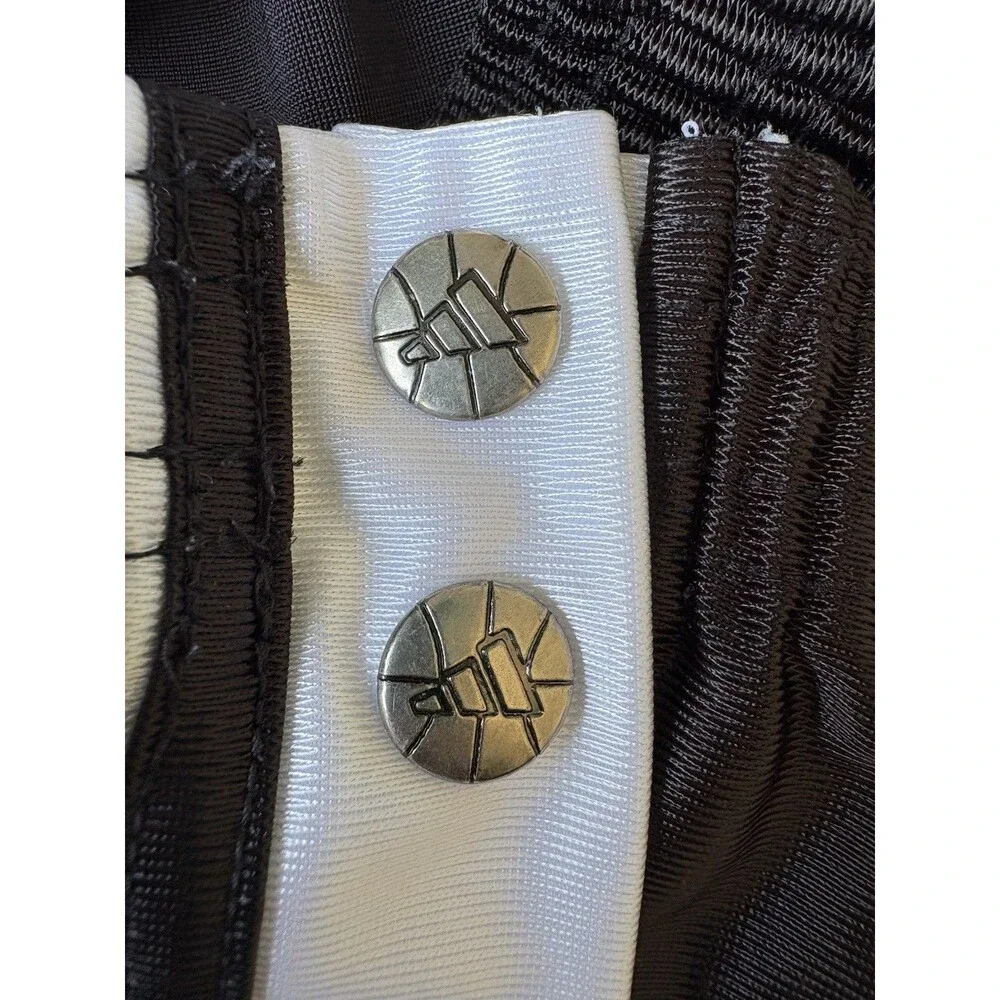 Adidas Unisex Vintage Y2K Black & White Tear Away Track Pants Size Small
